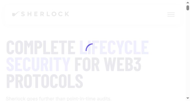 Screenshot of sherlock.xyz