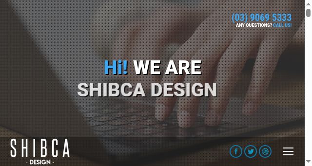Screenshot of shibcadesign.com.au