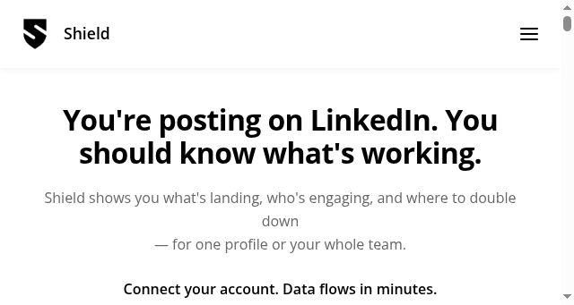 Screenshot of shieldapp.ai