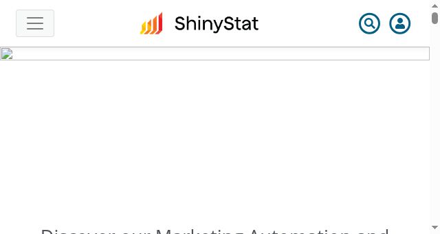 Screenshot of shinystat.com