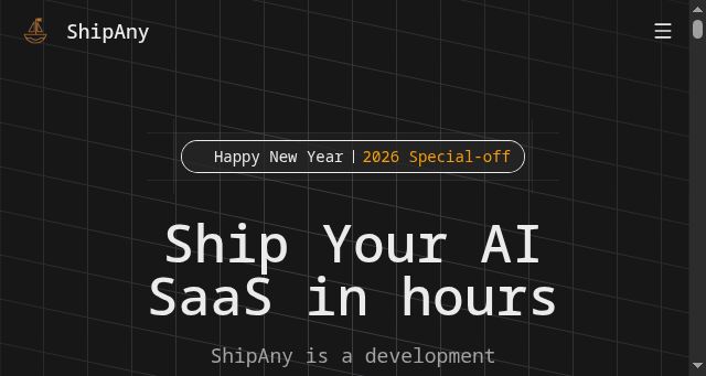 Screenshot of shipany.ai
