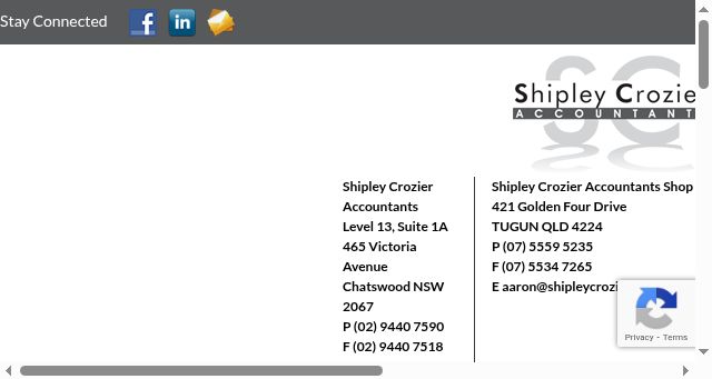 Screenshot of shipleycrozier.com.au
