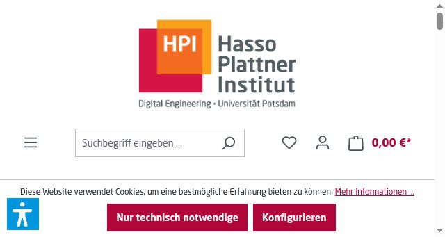 Screenshot of shop-hpi.de