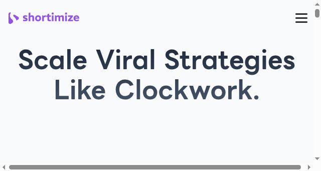 Screenshot of shortimize.com