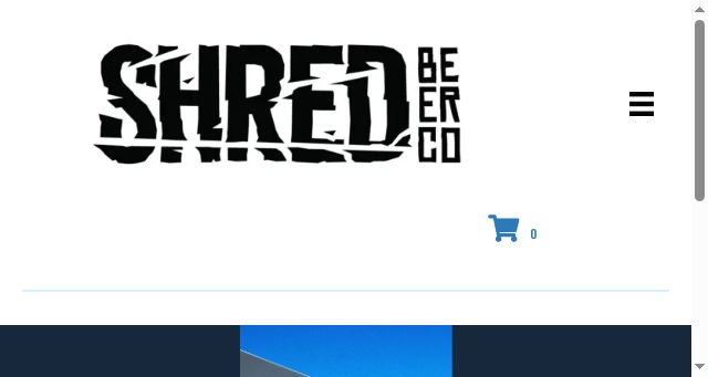 Screenshot of shredbeercompany.com