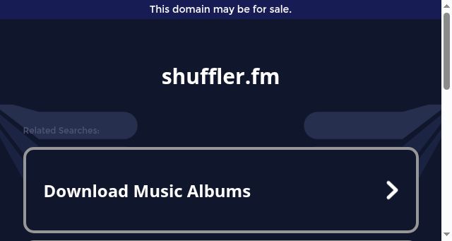 Screenshot of shuffler.fm