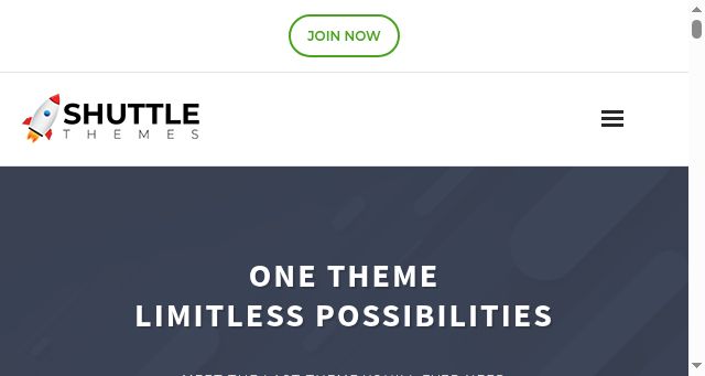 Screenshot of shuttlethemes.com