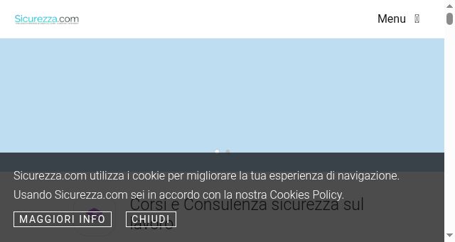 Screenshot of sicurezza.com