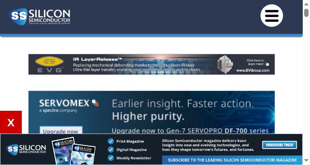 Screenshot of siliconsemiconductor.net