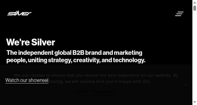 Screenshot of silver.agency