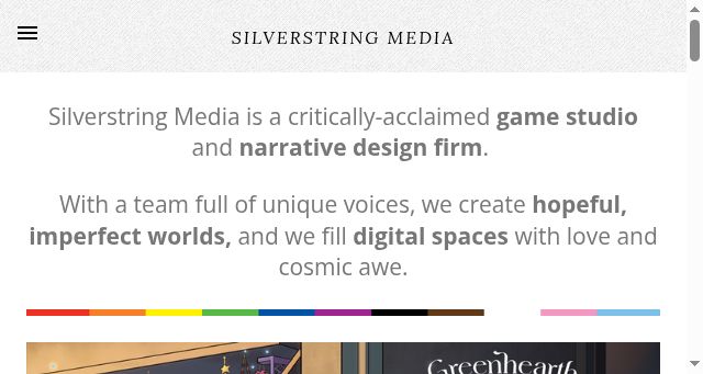 Screenshot of silverstringmedia.com