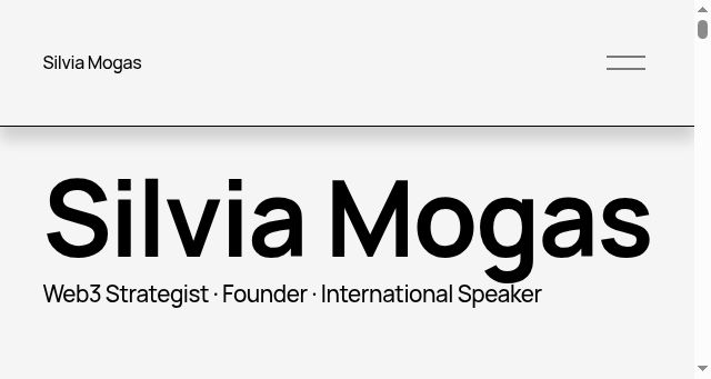 Screenshot of silviamogas.com