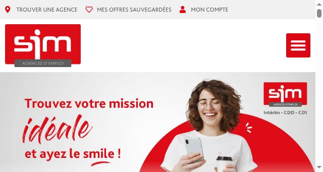 Screenshot of sim-emploi.fr