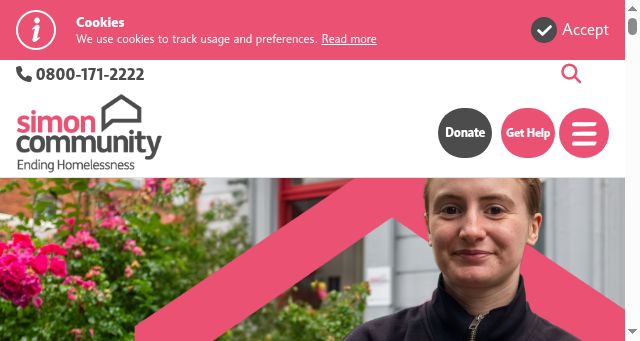 Screenshot of simoncommunity.org