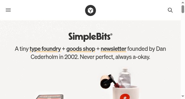 Screenshot of simplebits.shop
