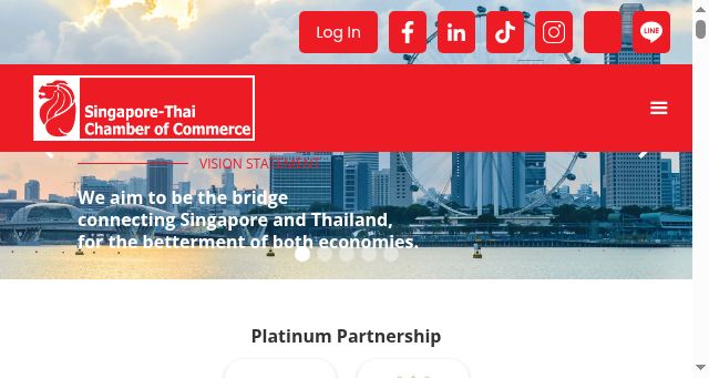 Screenshot of singaporethaicc.or.th