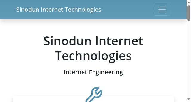 Screenshot of sinodun.com