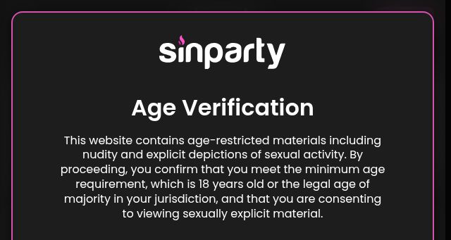 Screenshot of sinparty.com