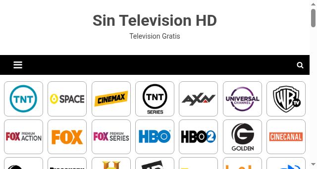 Screenshot of sintelevisionhd.com
