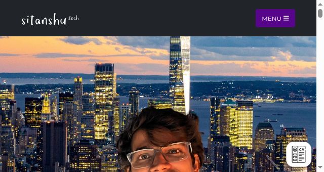 Screenshot of sitanshu.tech