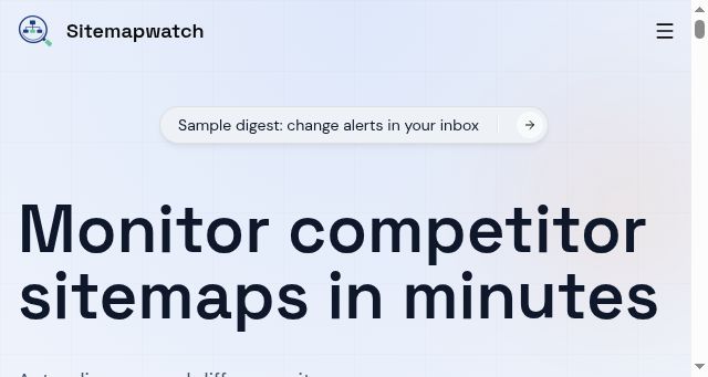Screenshot of sitemapwatch.com