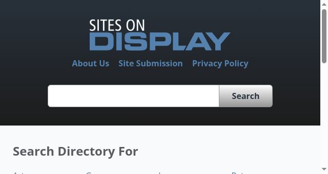 Screenshot of sitesondisplay.com