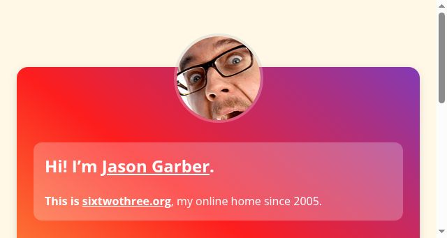 Screenshot of sixtwothree.org