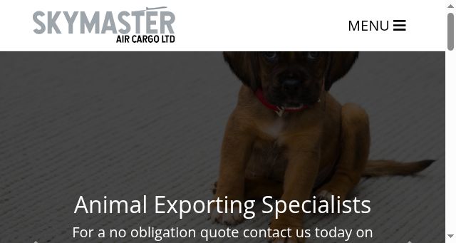 Screenshot of skymaster.co.uk