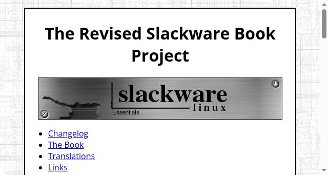 Screenshot of slackbook.org