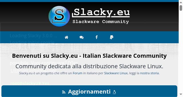 Screenshot of slacky.eu