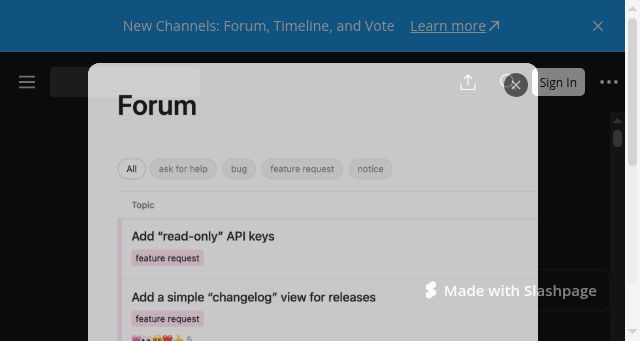 Screenshot of slashpage.com