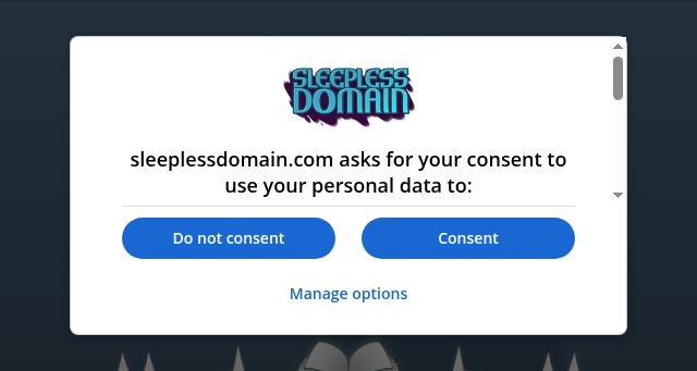 Screenshot of sleeplessdomain.com