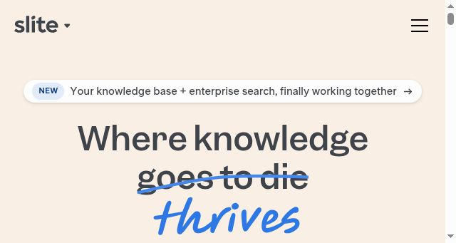 Screenshot of slite.com