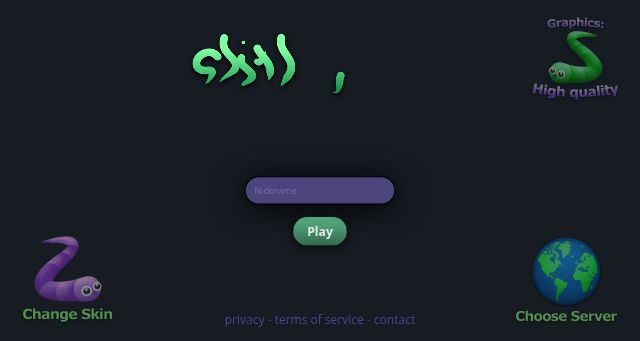 Screenshot of slither.io