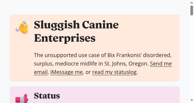 Screenshot of slow.dog