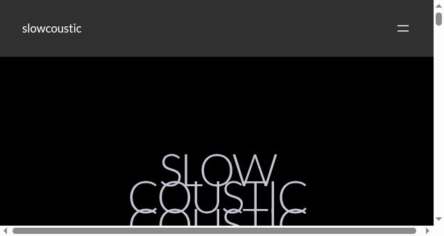 Screenshot of slowcoustic.com