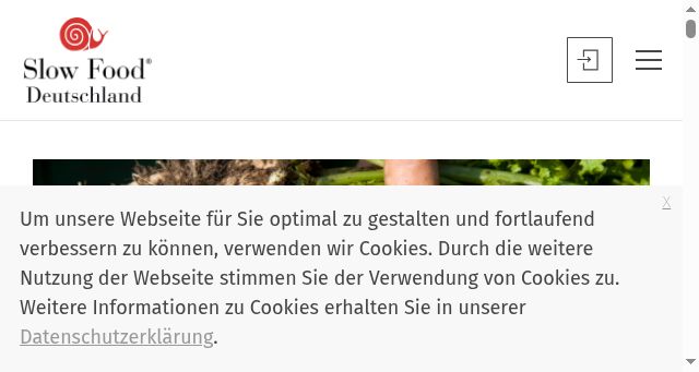 Screenshot of slowfood.de