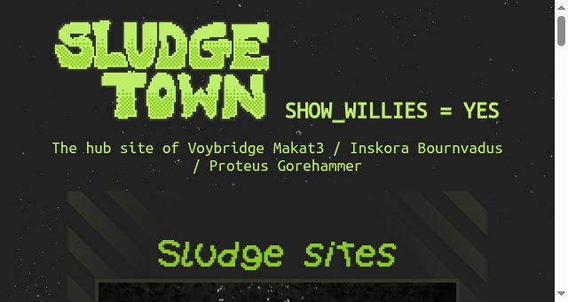 Screenshot of sludge.town