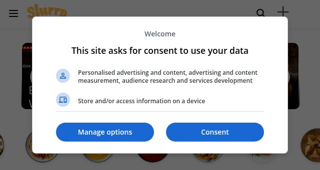 Screenshot of slurrp.com