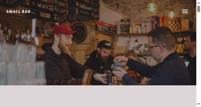 Screenshot of smallbar.co.uk