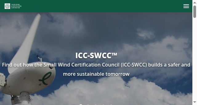 Screenshot of smallwindcertification.org