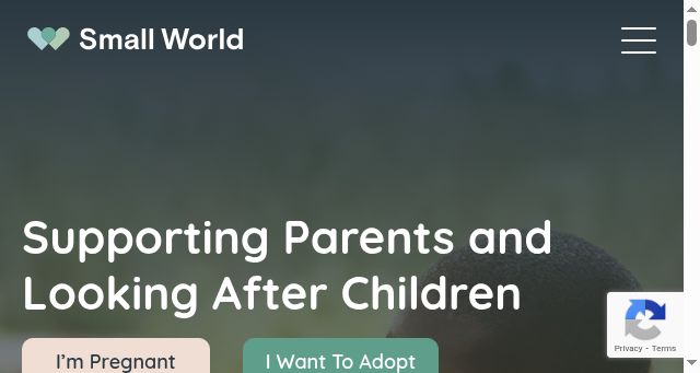 Screenshot of smallworldadoption.com