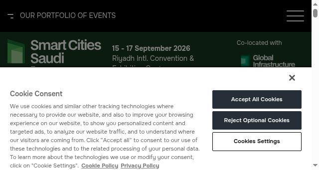 Screenshot of smartcitiessaudiexpo.com