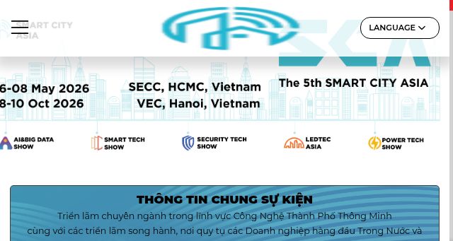 Screenshot of smartcityasia.vn