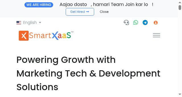 Screenshot of smartxaas.io