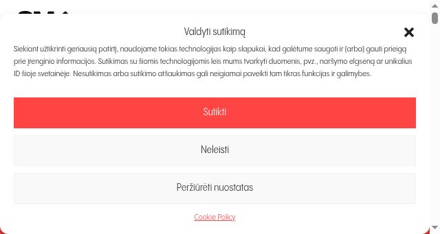 Screenshot of smk.lt