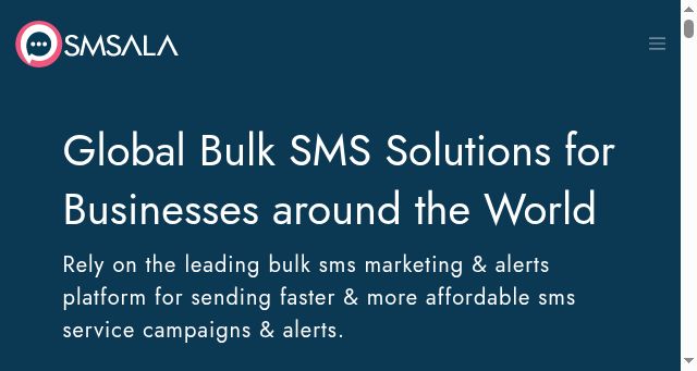 Screenshot of smsala.com
