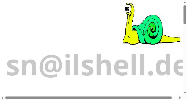 Screenshot of snailshell.de