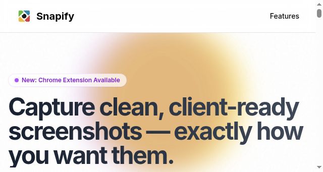 Screenshot of snapify.in