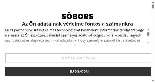 Screenshot of sobors.hu